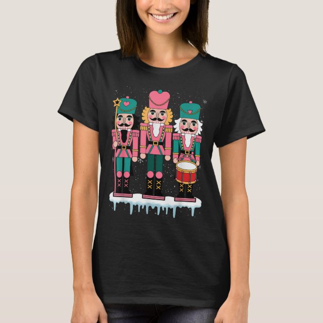 Camiseta Nk Nutcracker Squad Xmas Nk Christmas Pajamas Wome (Anverso)