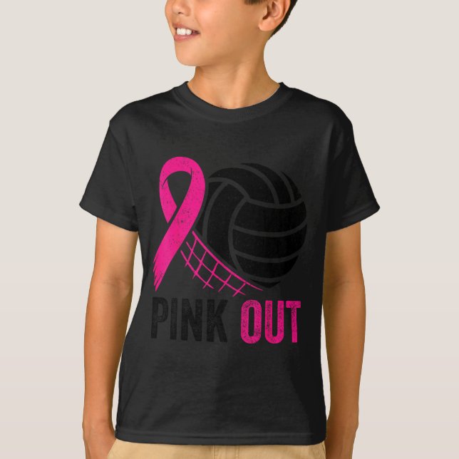 Camiseta Nk Out Voleibol Conciencia del Cáncer de Mama Nk R (Anverso)
