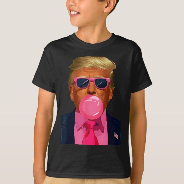 Camiseta Nk Sungles Trump Bubble Gum 2024 Vote President Fu (Anverso)