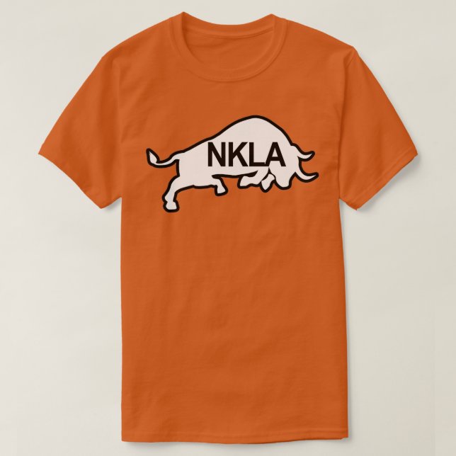 Camiseta NKLA Bull Black ampamp White (Diseño del anverso)