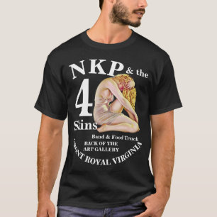Camiseta NKP 4 Skins Band Camión de comida LEESBURG Virgini