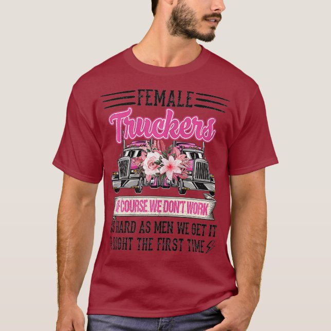 Camiseta Nn Graciosa Camionera Conductora Crucero De Vestid (Anverso)