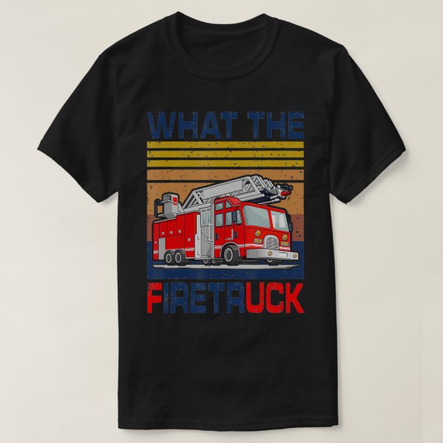 Camiseta Nn Qué Curioso Bombero De Bomberos (Diseño del anverso)
