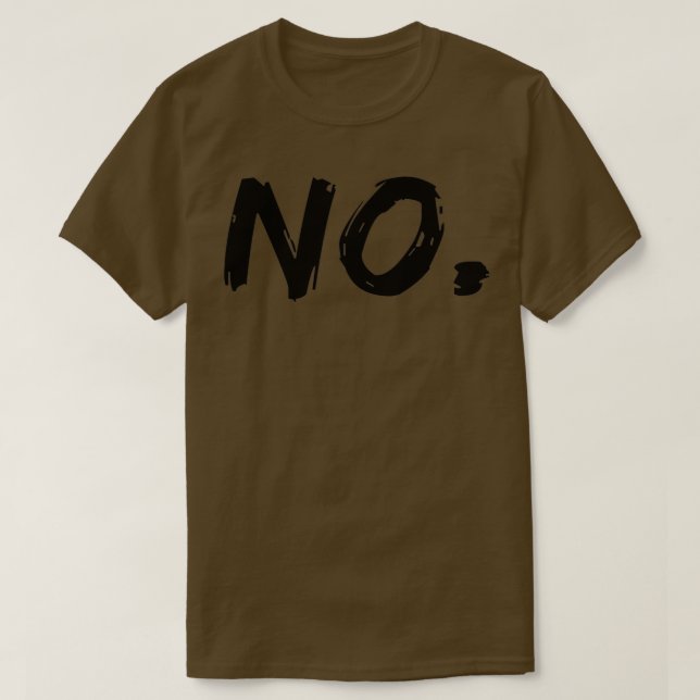 Camiseta No (Diseño del anverso)
