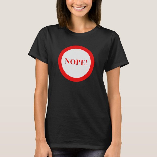 Camiseta ¡No! (Anverso)
