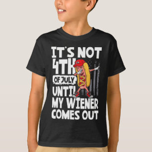 Camiseta No 4 De Julio Hasta Que Mi Weiner Salga Dabbing H