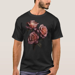 Camiseta No 4 Rosas de jardinería Rosa de la planta de Bouq