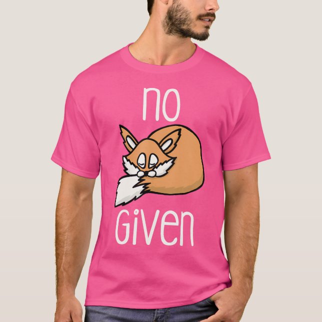 Camiseta No a Fox se le da gracioso zorro al azar (Anverso)