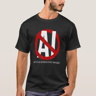 Camiseta No a imágenes generadas por IA
