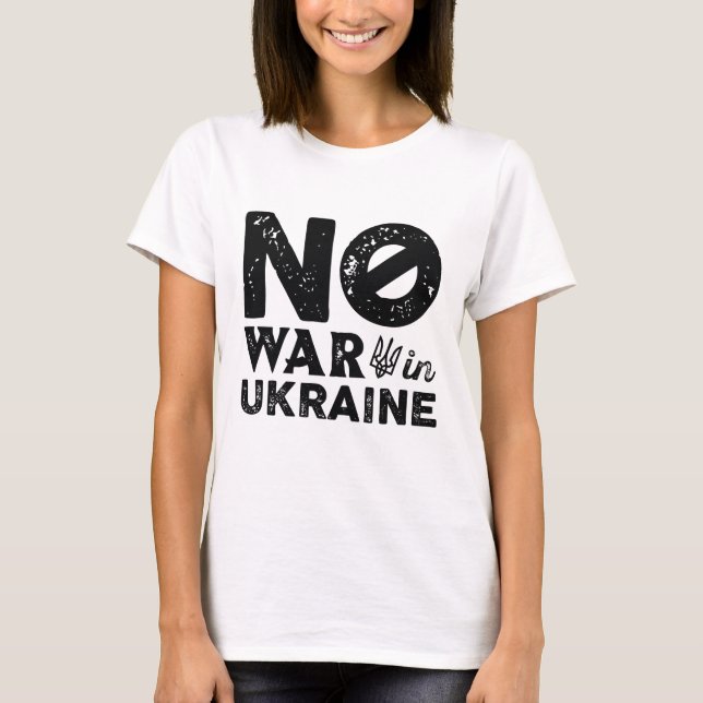 Camiseta No a la Guerra en Ucrania (Anverso)