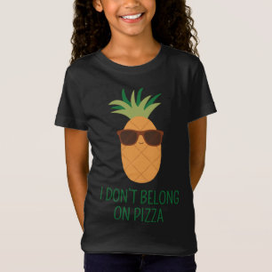 Camiseta No a la piña, no pertenezco a la pizza hawaiana