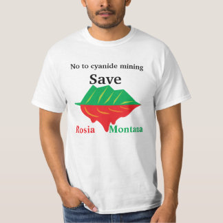 Camiseta No a la reserva Rosia Montana de la explotación
