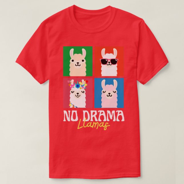 Camiseta No a las llamas dramáticas cuadradas curioso anima (Diseño del anverso)