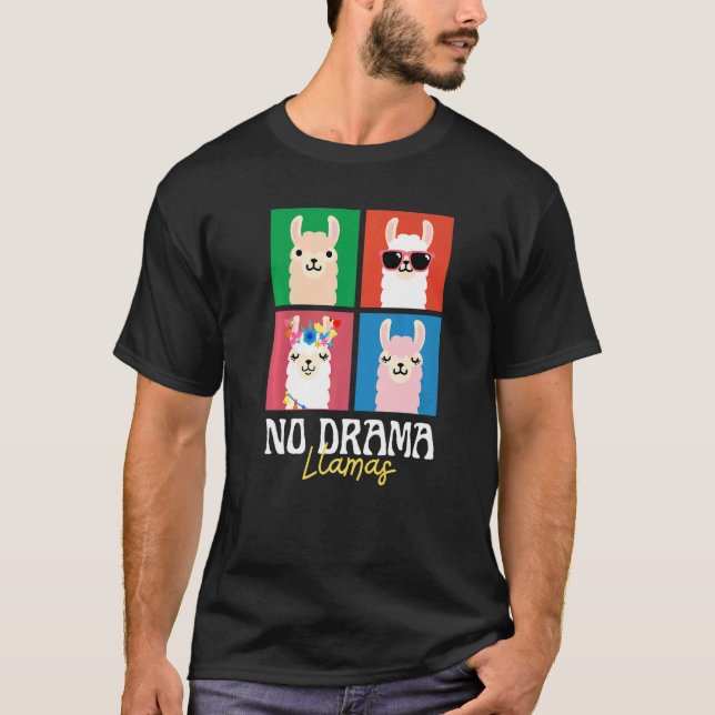 Camiseta No a las llamas dramáticas cuelga animal de los 70 (Anverso)