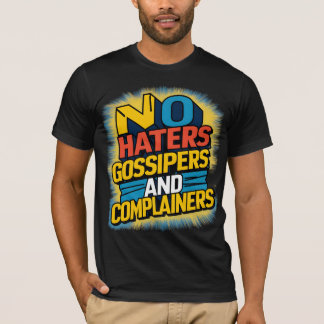 Camiseta No a los detestadores ni a los denunciantes Arte G