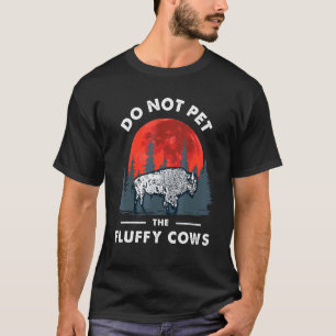 Camiseta No acaricie a las vacas esponjosas Bisonte- Parque