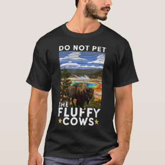 Camiseta No acaricie los bisontes del Parque Nacional Yello