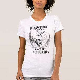 Camiseta No acaricies a las vacas esponjosas - Yellowstone