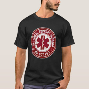 Camiseta No acaricies al marido de apoyo emocional No acari