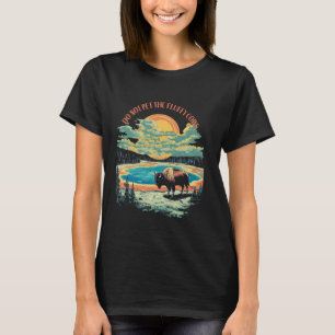 Camiseta No Aciciar A Las Vacas Esponjosas Bisonte Parque N