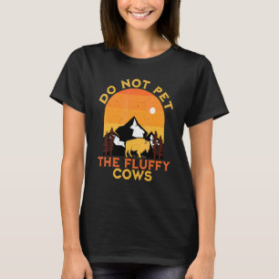 Camiseta No Aciciar A Las Vacas Esponjosas Bisonte Yellowst