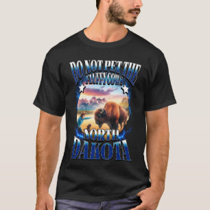 Camiseta No Aciciar a las Vacas Esponjosas Bisontes Diverti