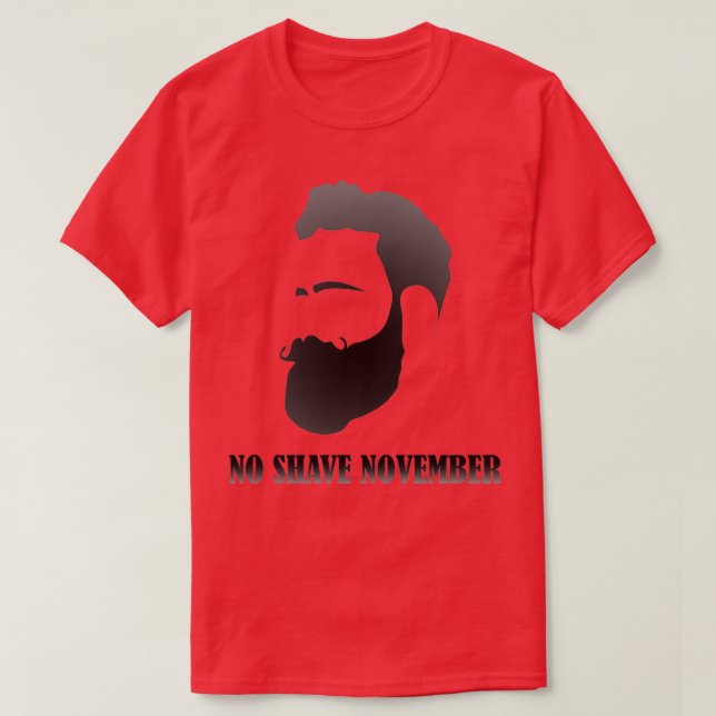 Camiseta No afeitarse noviembre (Diseño del anverso)