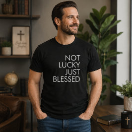 Camiseta No Afortunado Solo Bendito St. Patrick's Cristiano