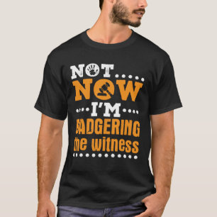 Camiseta No ahora estoy incriminando al juicio por burla de