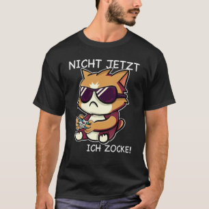 Camiseta No ahora estoy jugando Cool Gamer Cat Gamer Gaming