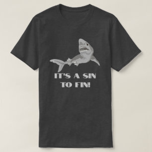 Camiseta No al corte de aletas de tiburón