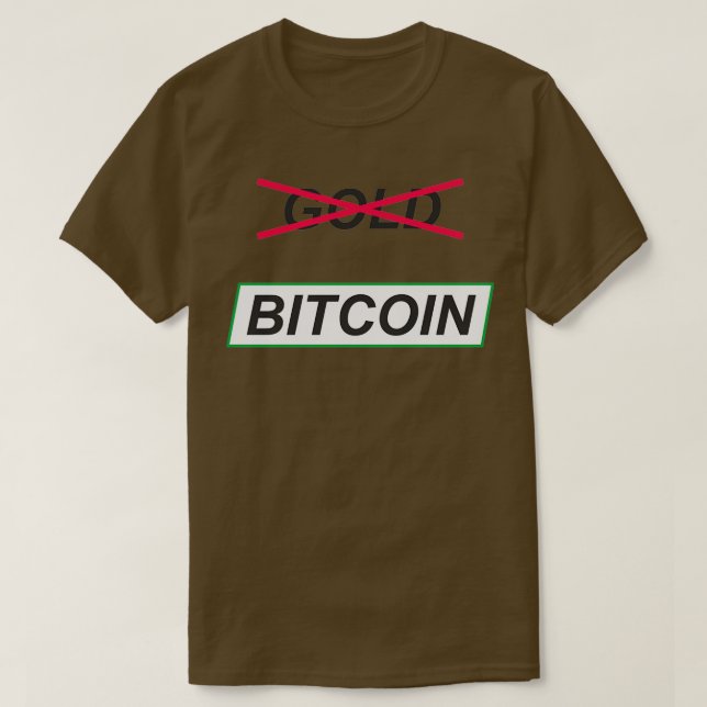 Camiseta No al oro Sí a Bitcoin (Diseño del anverso)