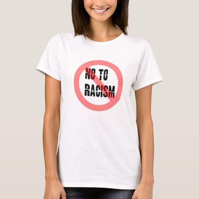 Camiseta No al racismo | Lema contra el racismo (Anverso)
