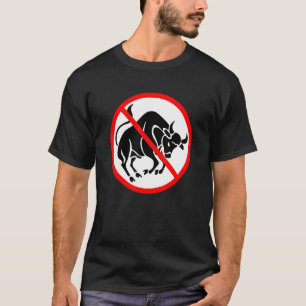 Camiseta No al Toro Prohibido Signo Sarcasmo Humor Caderas