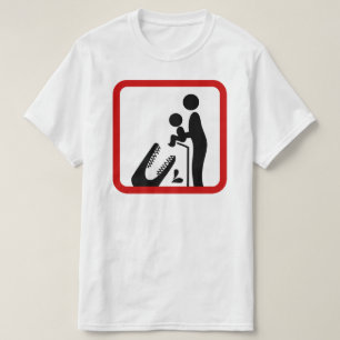 Camiseta No Alimente Al Cocodrilo Señal De Zoo Para Bebé