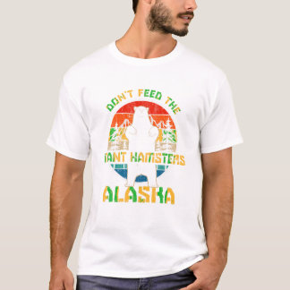 Camiseta No alimente al oso pardo de Alaska