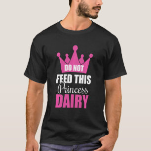 Camiseta No Alimente Este Chica De Alergia Láctea Láctea Pr