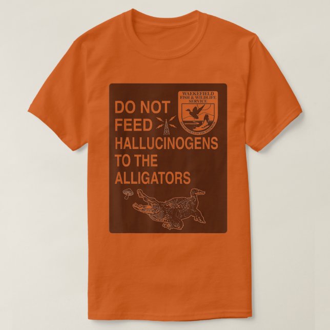 Camiseta No Alimente Halucinógenos A Los Hippie De Los Liga (Diseño del anverso)