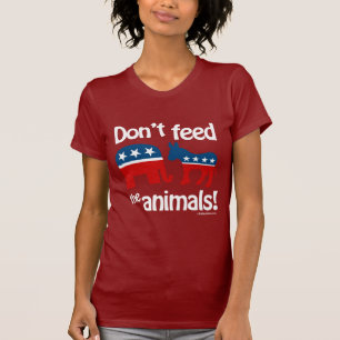 Camiseta No alimente los animales