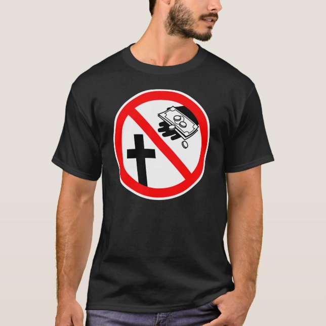 Camiseta No alimente por favor la iglesia (Anverso)