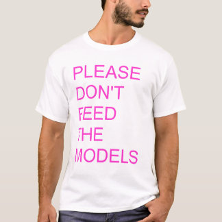 Camiseta no alimente por favor los modelos