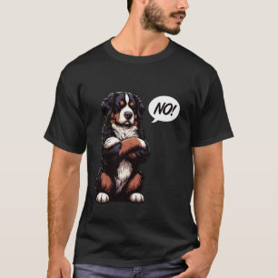 Camiseta No amantes del perro de montaña bernés Perro de mo