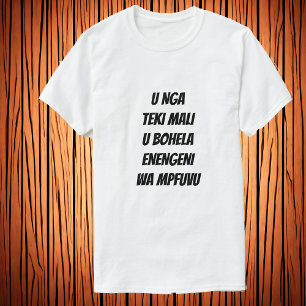 Camiseta No amarre el dinero en la pierna del hipopótamo