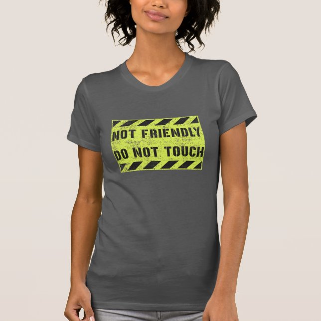 Camiseta No Amistoso No Tocar (Anverso)