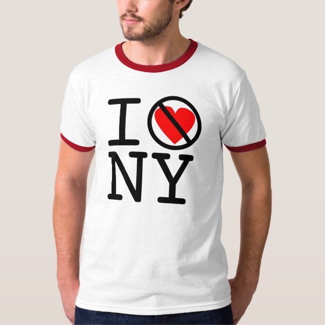 Camiseta ¡No amo Nueva York! (Anverso)