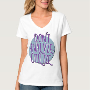 Camiseta No analizar, utilizar   Recuperación diaria del es