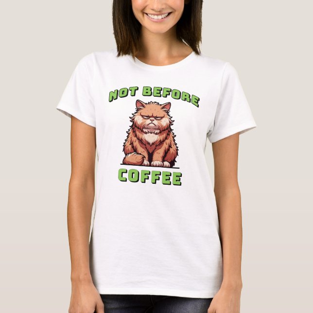 Camiseta No Antes del Café (Anverso)