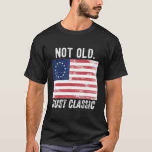 Camiseta No Antiguo Solo Clásico 1776 Betsy Ross Bandera De