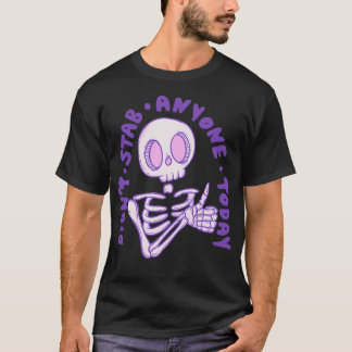 Camiseta No Apuñalar A Nadie Hoy - ThumbUp Skeleton