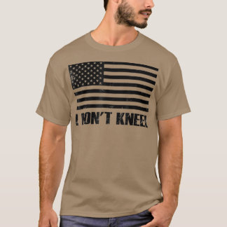 Camiseta No arrodillé Bandera de Estados Unidos Deportes Un